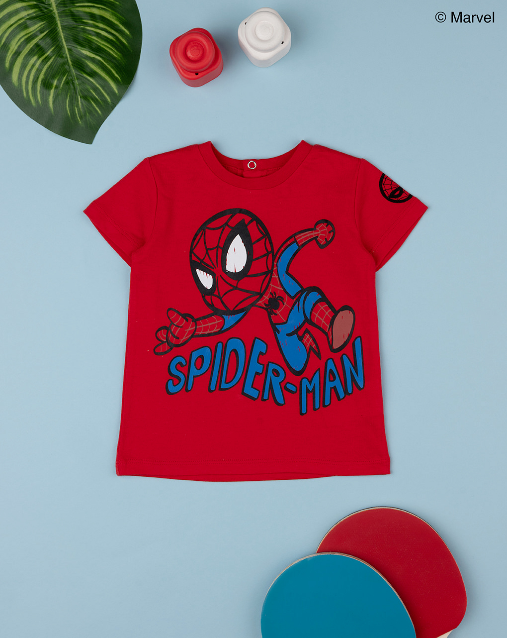 βρεφικό t-shirt κόκκινο με το spiderman για αγόρι - Prénatal