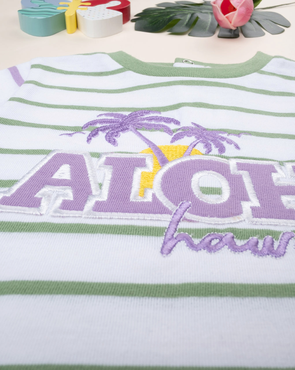 βρεφικό t-shirt ριγέ aloha για αγόρι - Prénatal