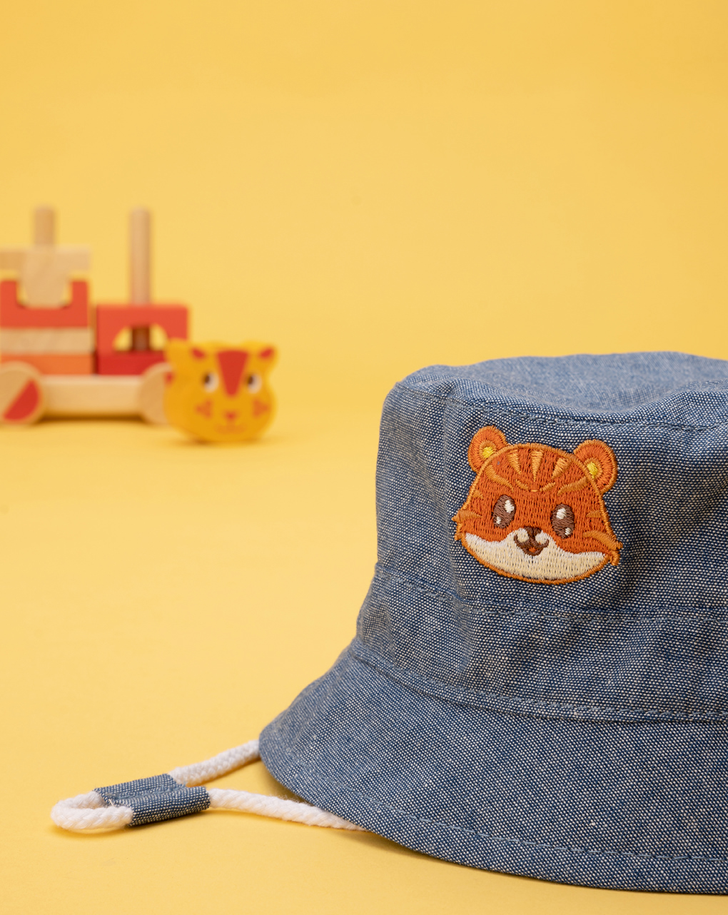 βρεφικό τζιν καπέλο με τιγράκι για αγόρι - Prénatal
