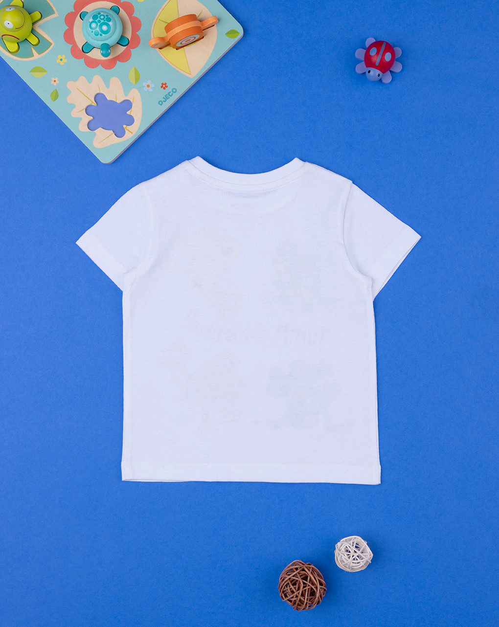 βρεφικό t-shirt λευκό με βατραχάκια για αγόρι - Prénatal