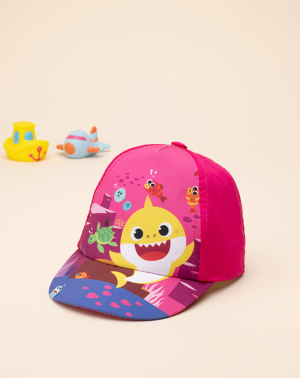 βρεφικό καπέλο φούξια baby shark για κορίτσι - Prénatal