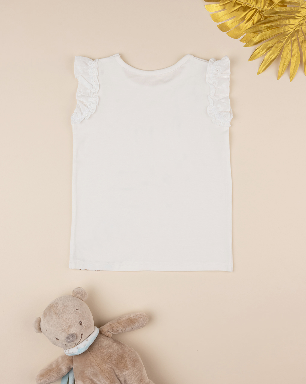 παιδική μπλούζα αμάνικη κρεμ love για κορίτσι - Prénatal