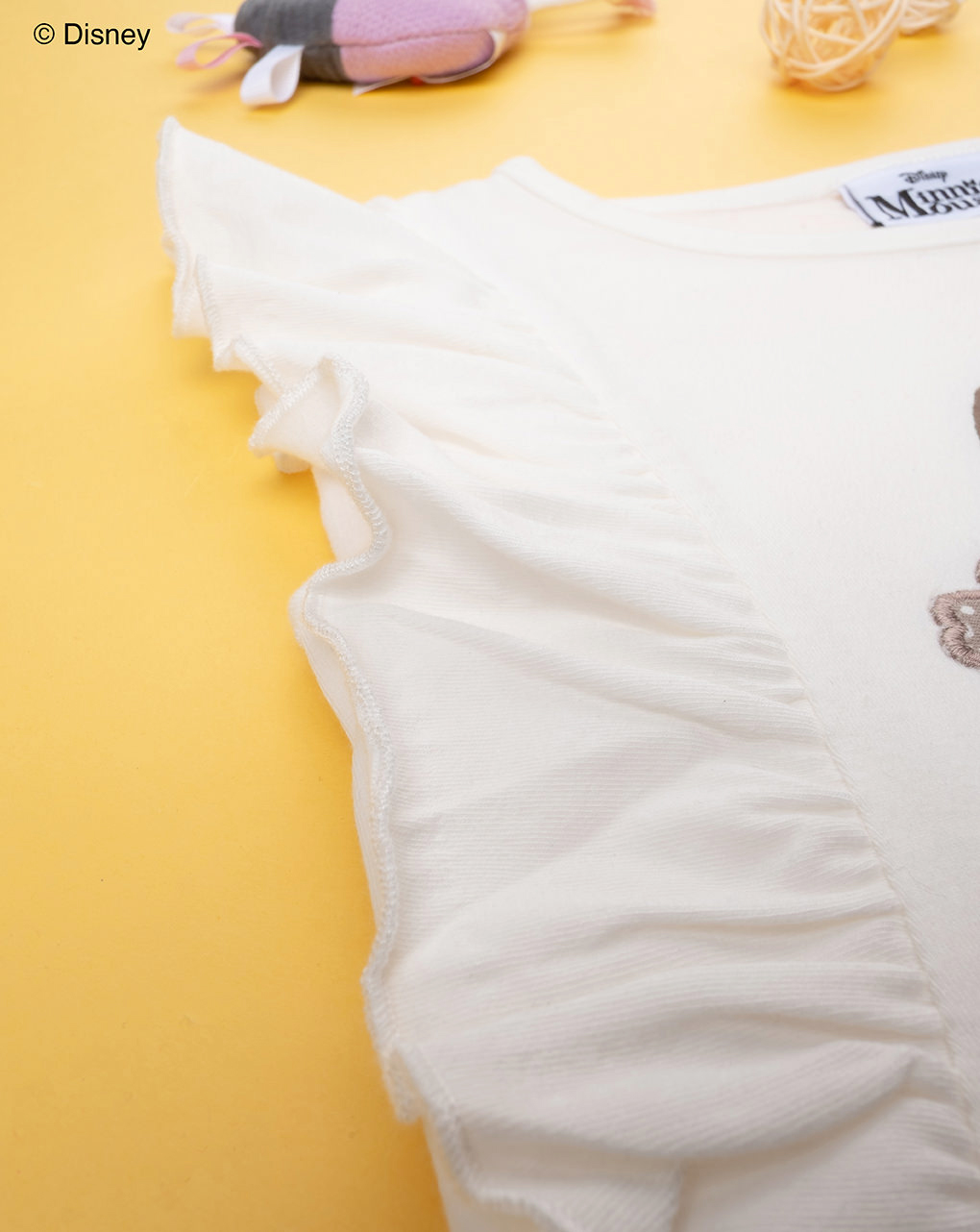 παιδικό t-shirt κρεμ με τη minnie για κορίτσι - Prénatal