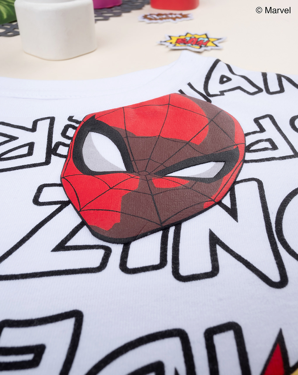 παιδικό t-shirt λευκό με το spiderman για αγόρι - Prénatal