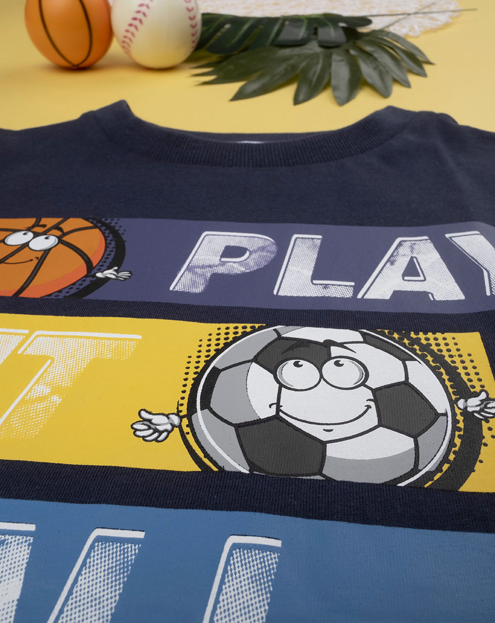 παιδικό t-shirt μπλε play it all για αγόρι - Prénatal