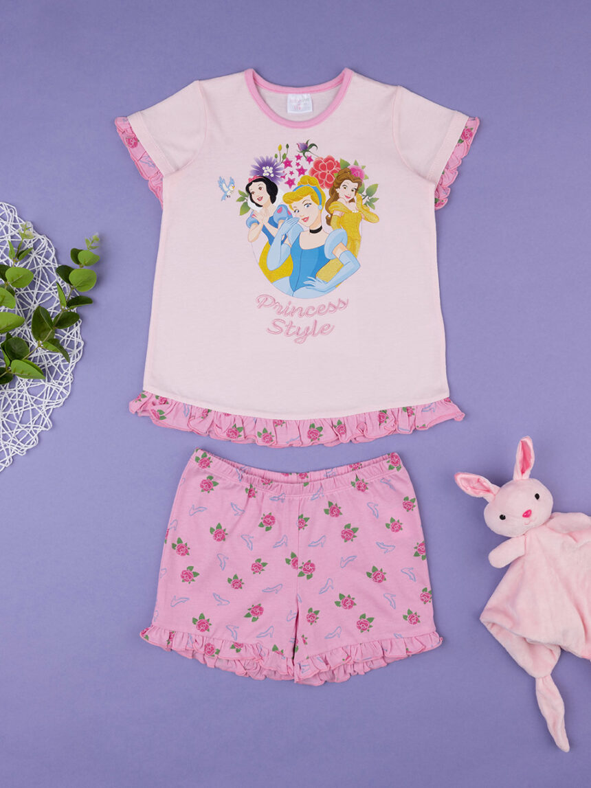 παιδική πιτζάμα κοντή με πριγκίπισσες disney για κορίτσι - Prénatal