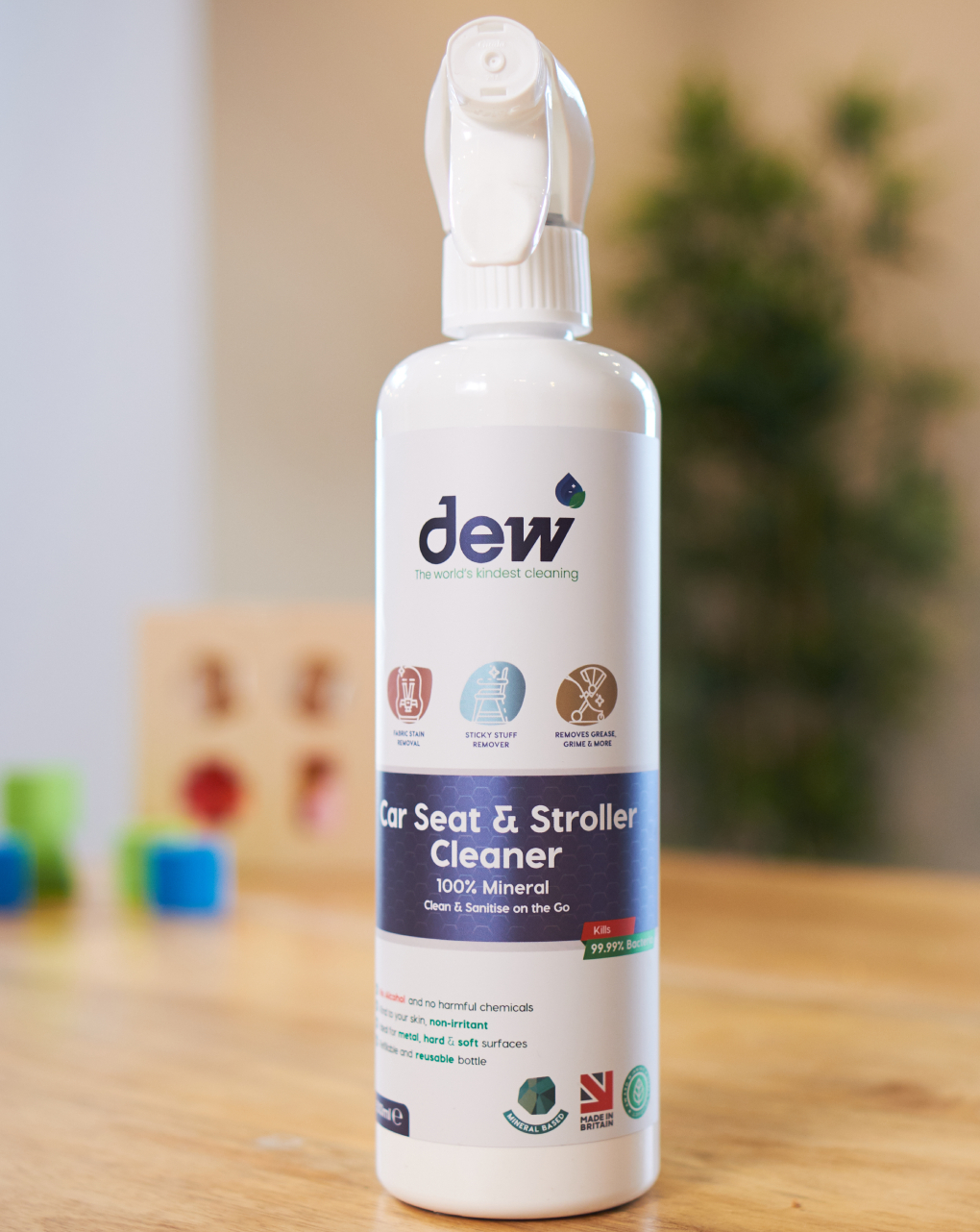 Dew καθαριστικό-απολυμαντικό καροτσιού/ καθίσματος αυτοκινήτου, χωρίς τοξικά χημικά, 500ml - Dew