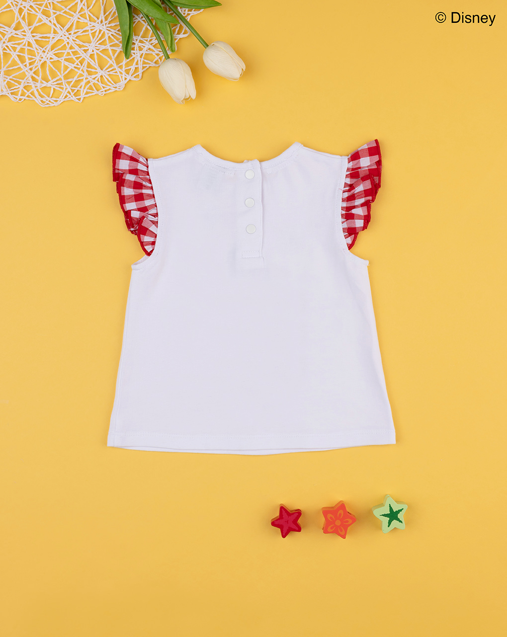 βρεφικό t-shirt λευκό με τη minnie για κορίτσι - Prénatal