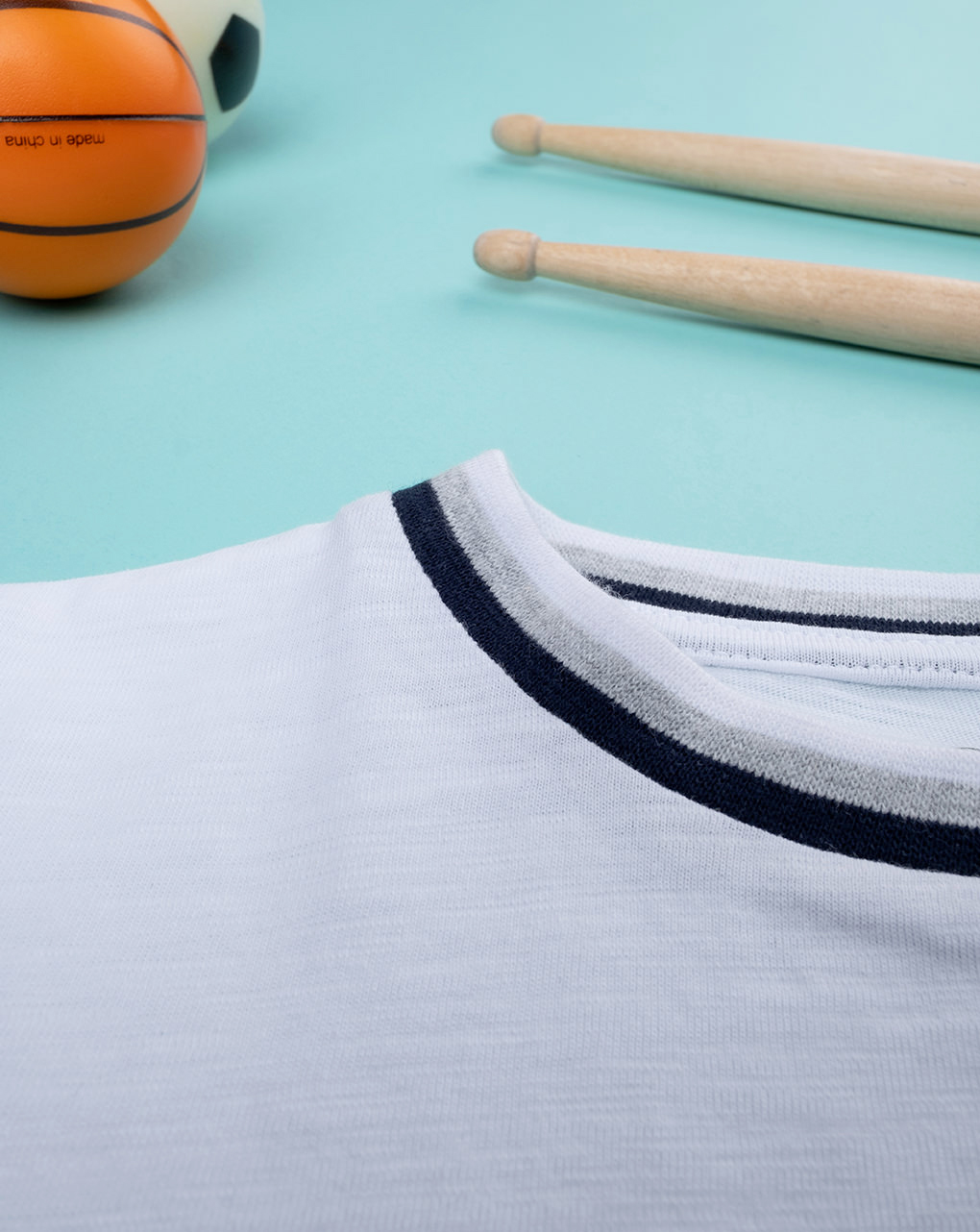 παιδικό t-shirt λευκό με ρίγες για αγόρι - Prénatal
