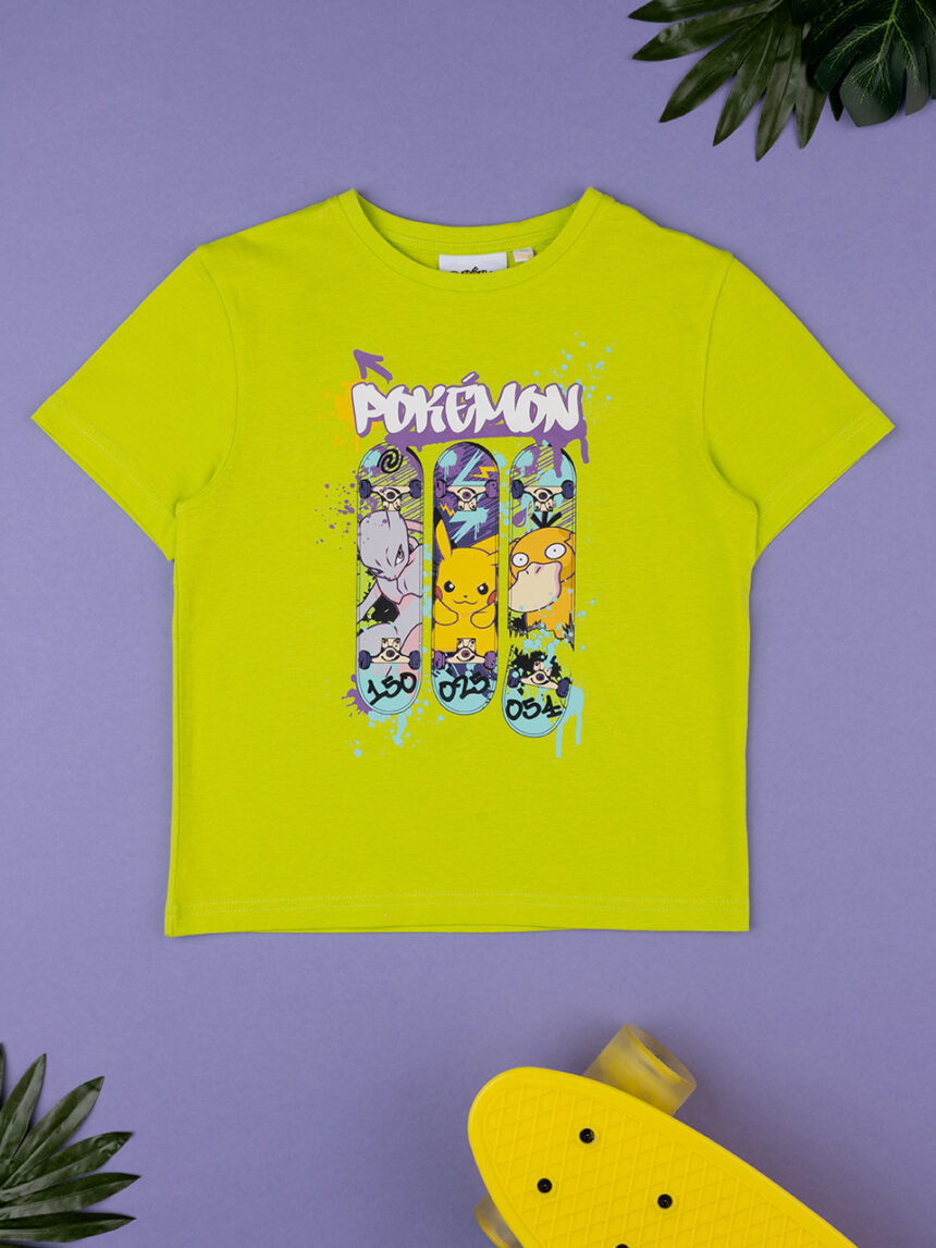 παιδικό t-shirt λαχανί pokémon για αγόρι - Prénatal