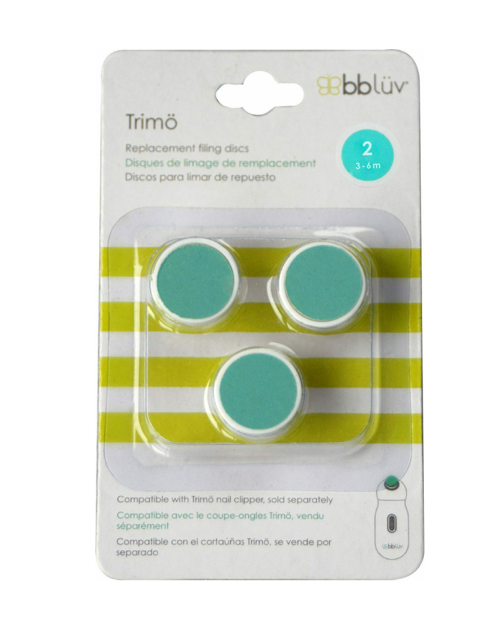 Bbluv βρεφικές λίμες trimo replacement filing discs step 2 (3-6m) 3 τμχ - Bbluv