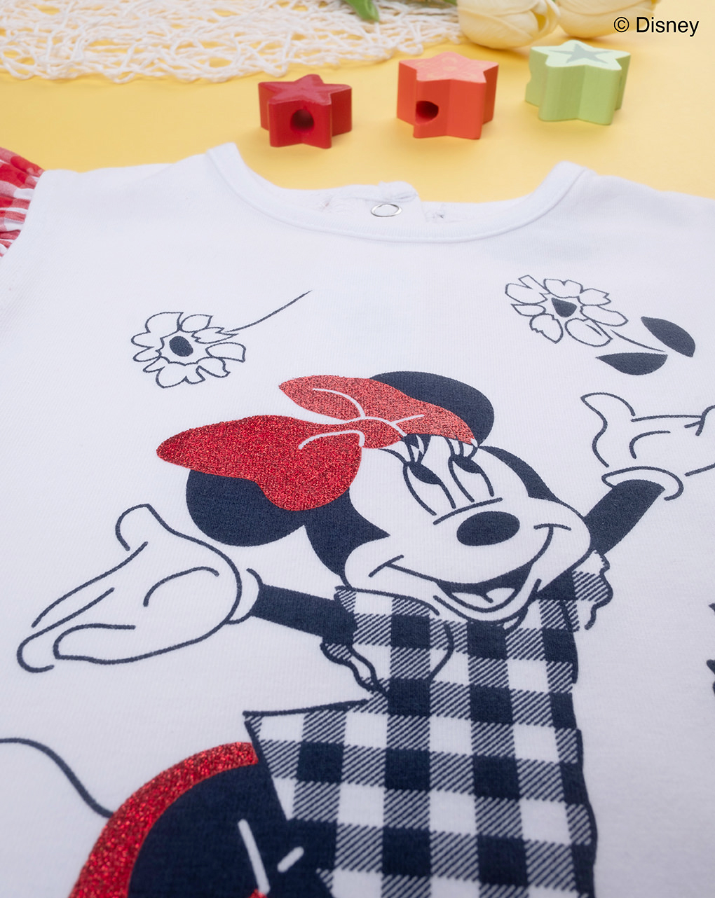 βρεφικό t-shirt λευκό με τη minnie για κορίτσι - Prénatal