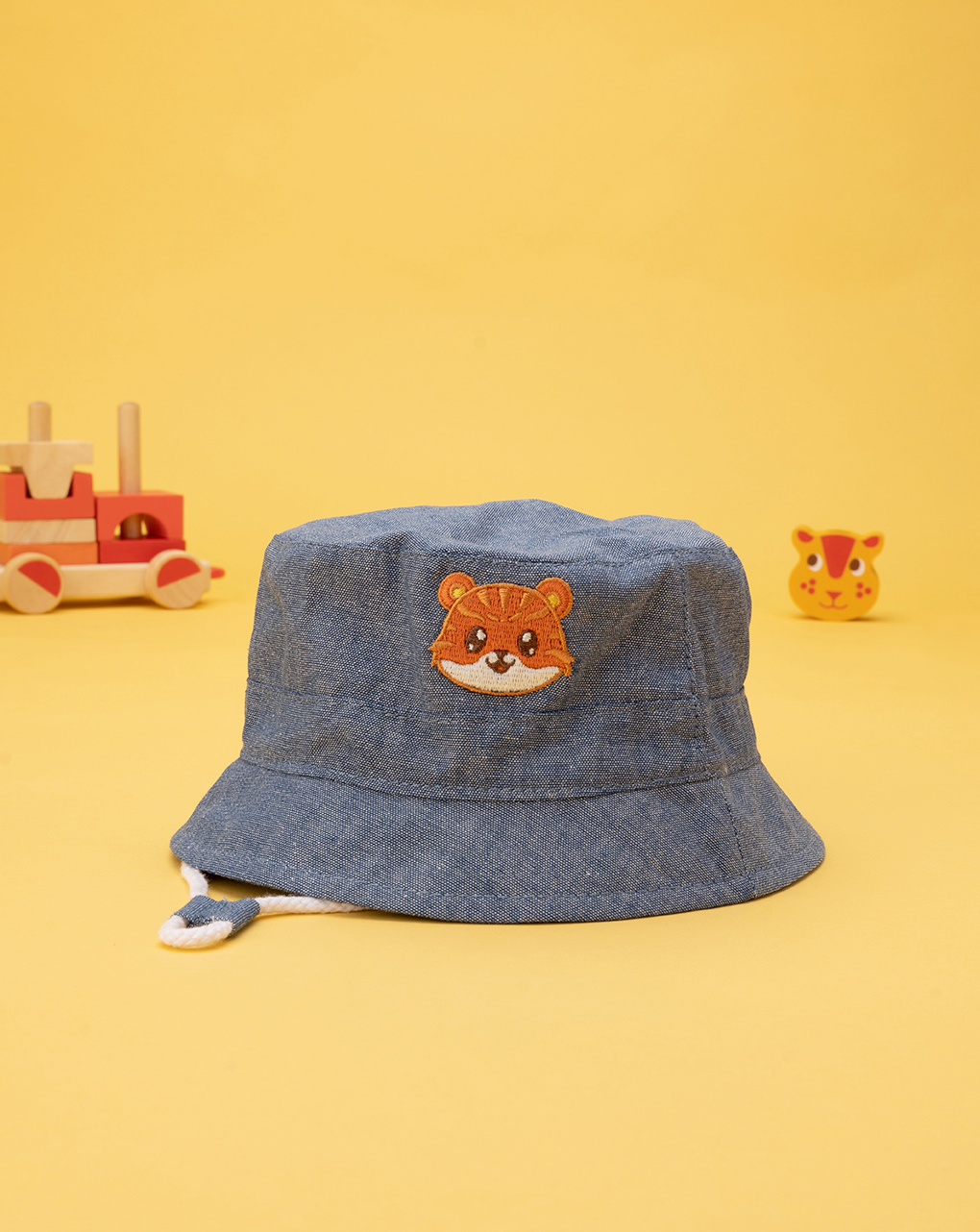 βρεφικό τζιν καπέλο με τιγράκι για αγόρι - Prénatal