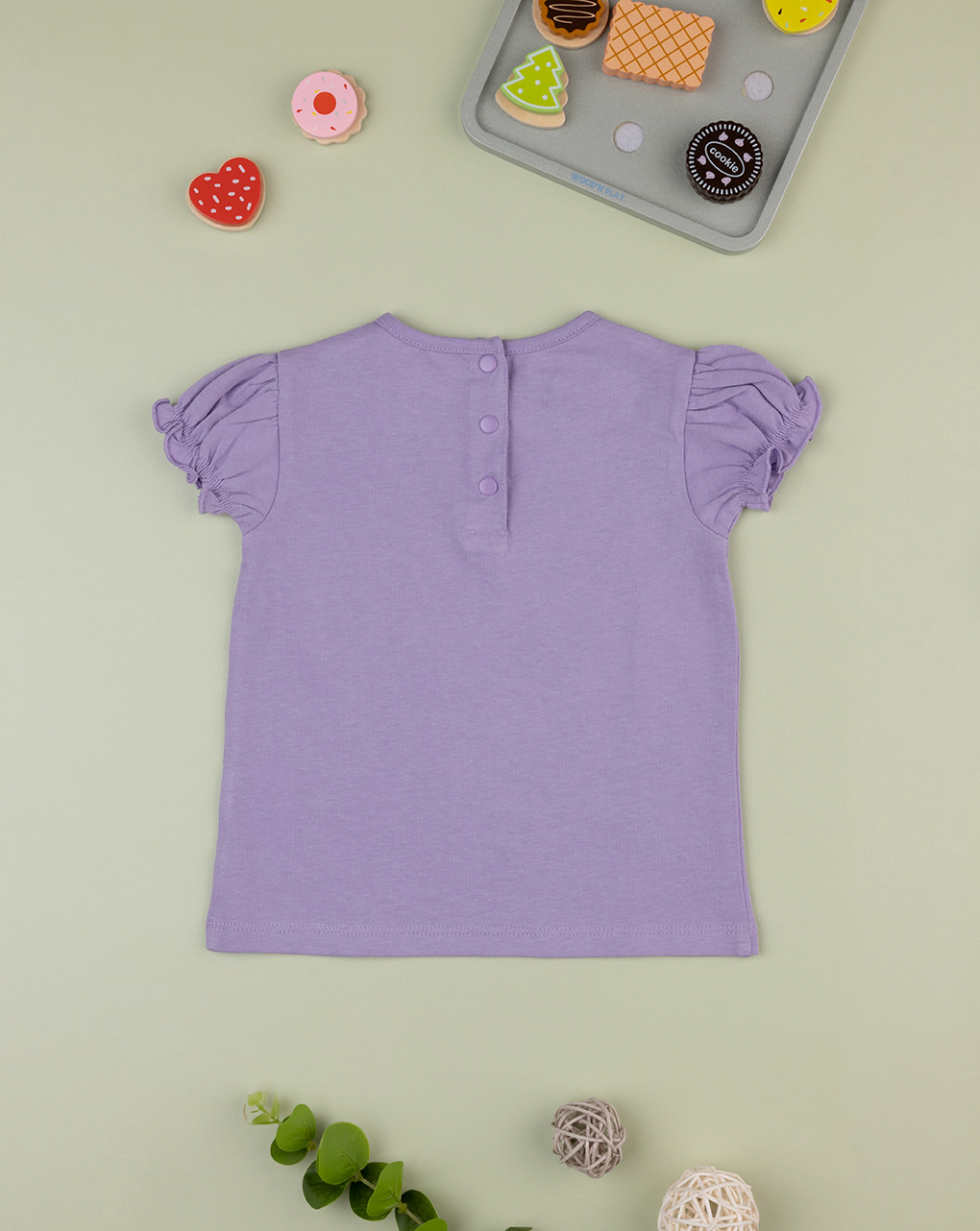 βρεφικό t-shirt λιλά με φράουλες για κορίτσι - Prénatal