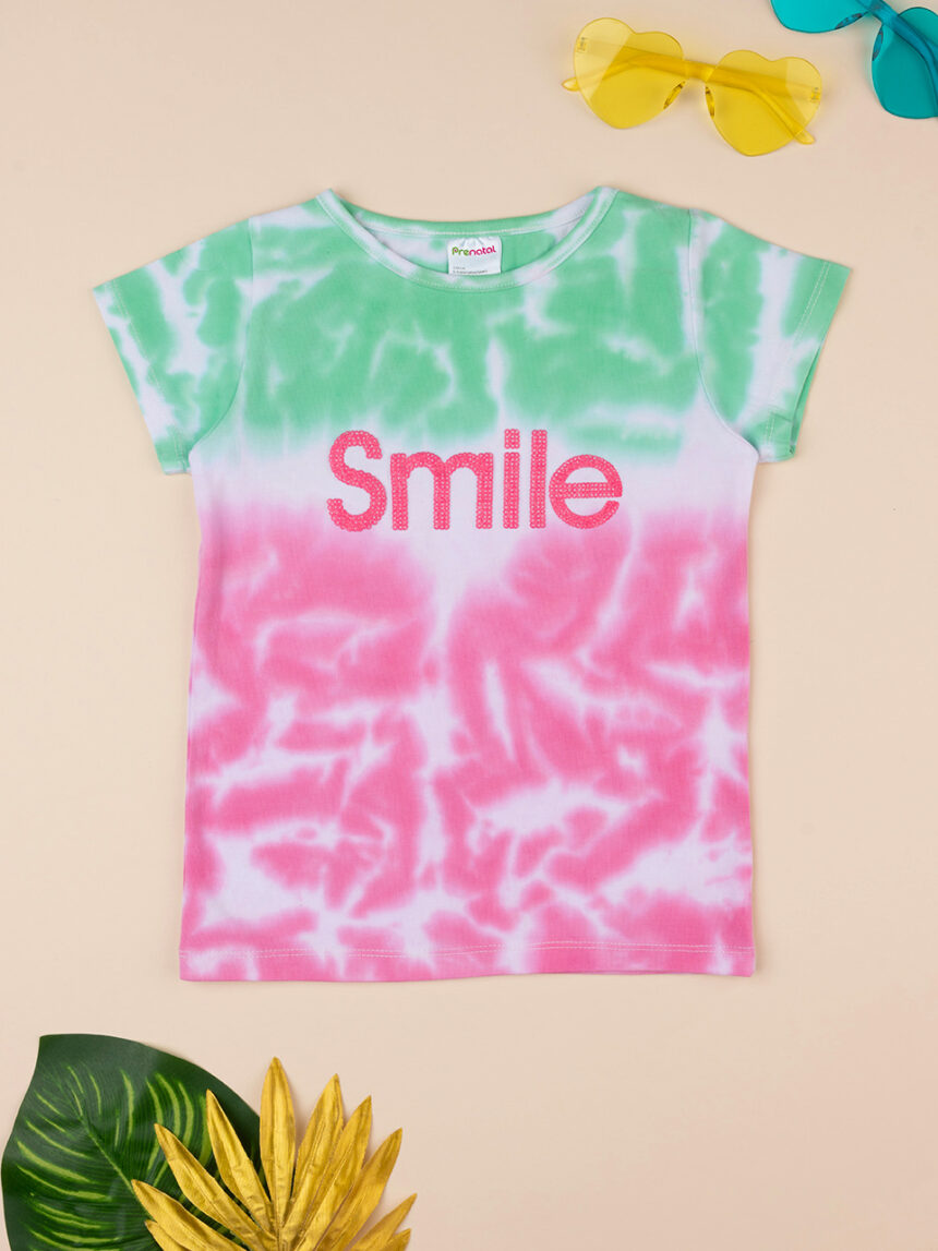παιδικό t-shirt tie&dye smile για κορίτσι - Prénatal