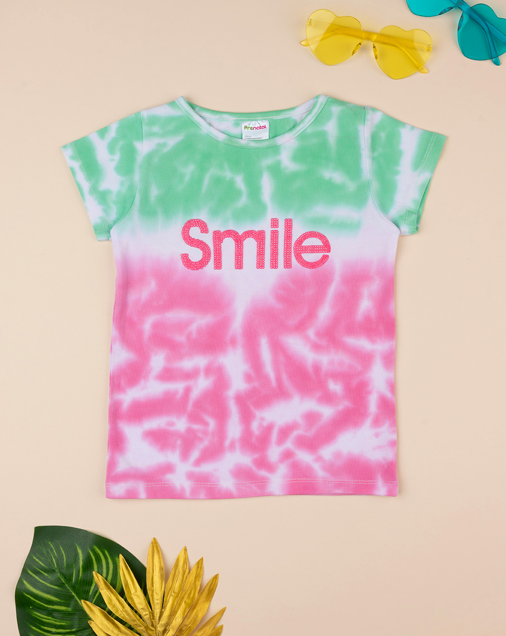 παιδικό t-shirt tie&dye smile για κορίτσι - Prénatal