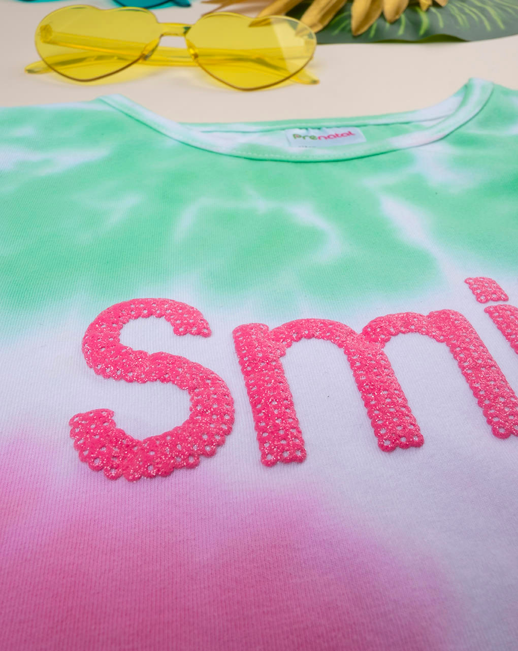 παιδικό t-shirt tie&dye smile για κορίτσι - Prénatal