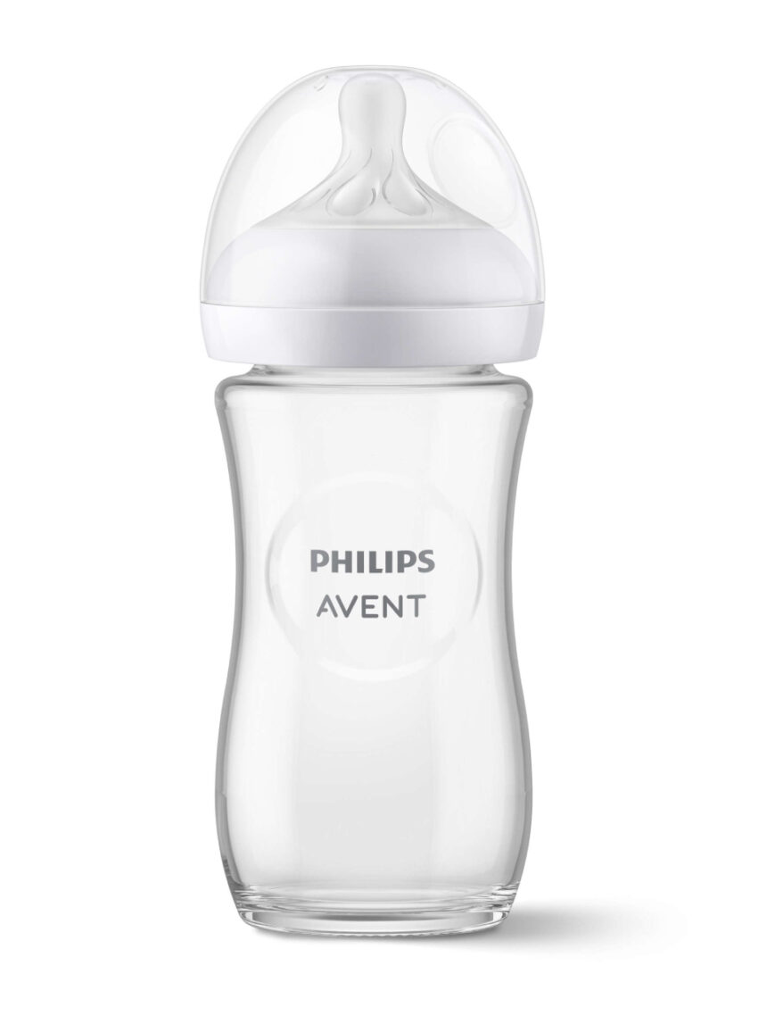 Avent μπιμπερό natural response 1m+ 240ml γυάλινο scy933/01 - Philips Avent