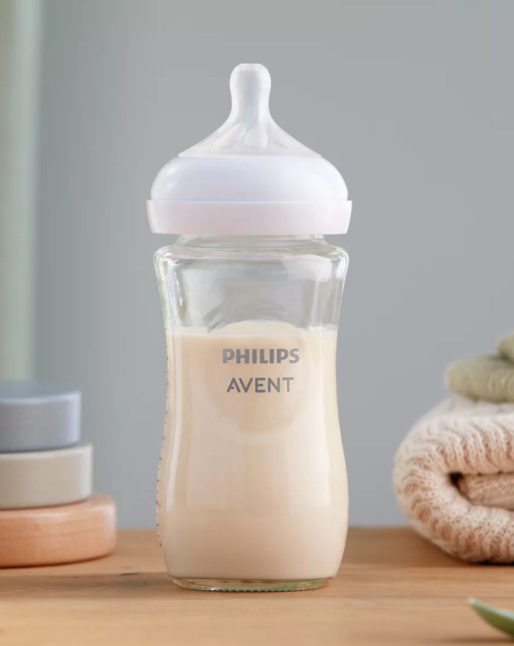 Avent μπιμπερό natural response 1m+ 240ml γυάλινο scy933/01 - Philips Avent