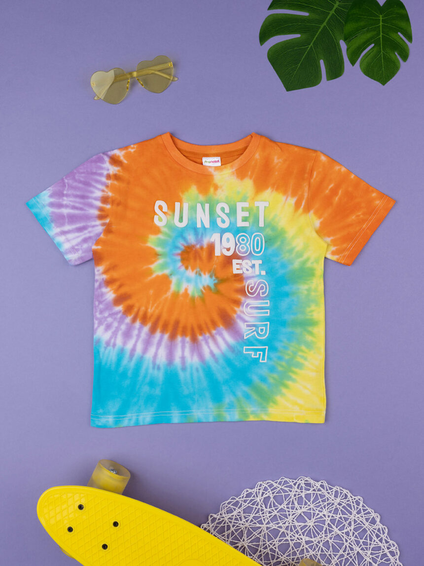 παιδικό t-shirt tie&dye sunset για αγόρι - Prénatal