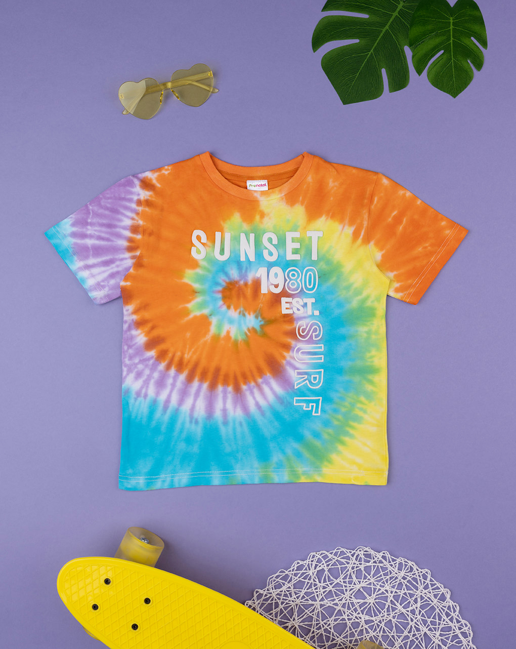 παιδικό t-shirt tie&dye sunset για αγόρι