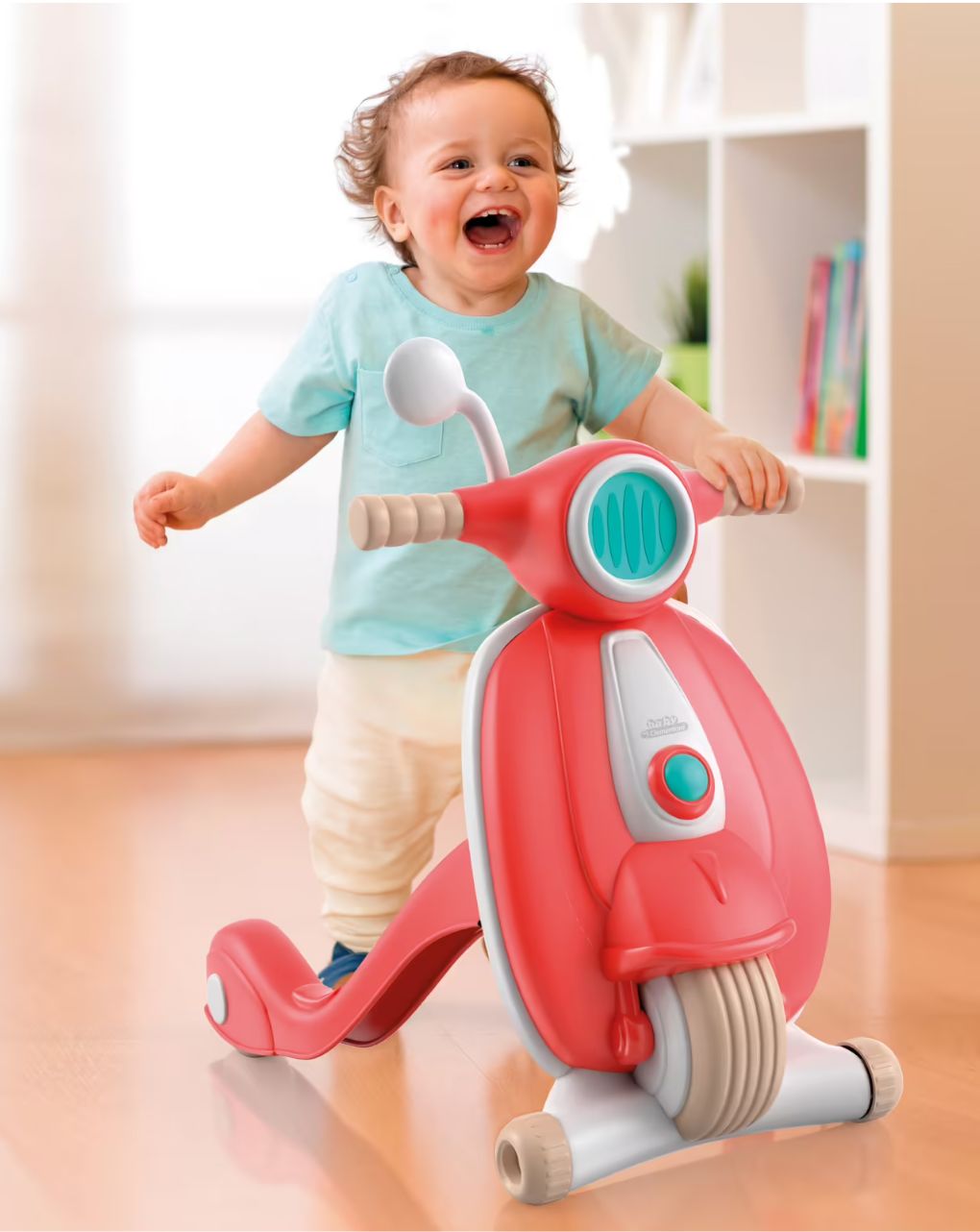 Baby clementoni βρεφικό παιχνίδι scooter από ανακυκλωμένα υλικά 1000-17403 - BABY CLEMENTONI