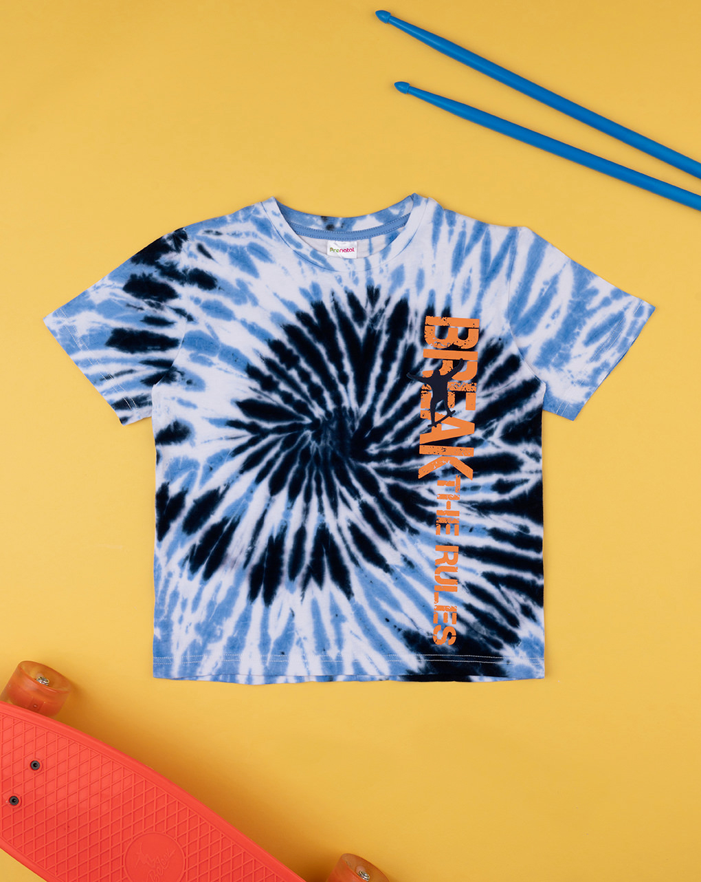 παιδικό t-shirt tie&dye break the rules για αγόρι - Prénatal