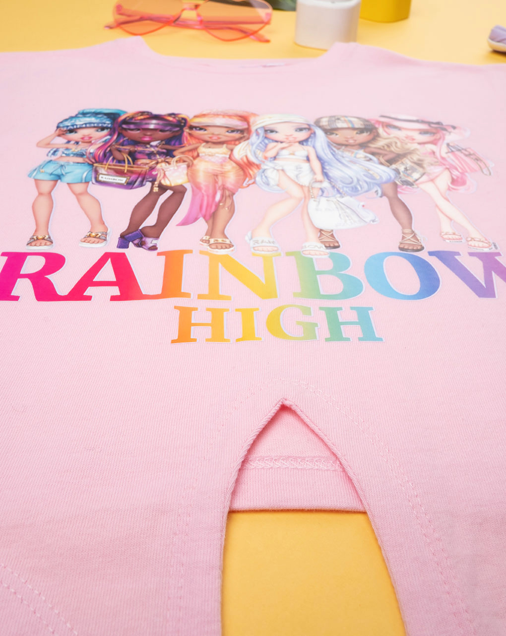 παιδικό σετ t-shirt και σορτσάκι rainbow high για κορίτσι - Prénatal