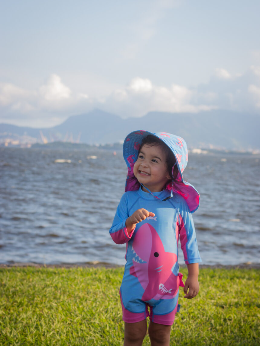 Zoocchini surf suit upf50 pink shark για κορίτσι - Zoocchini