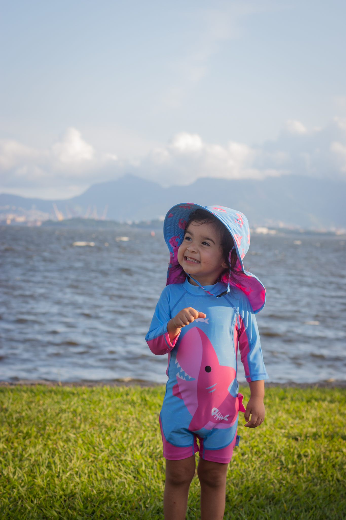 Zoocchini surf suit upf50 pink shark για κορίτσι - Zoocchini