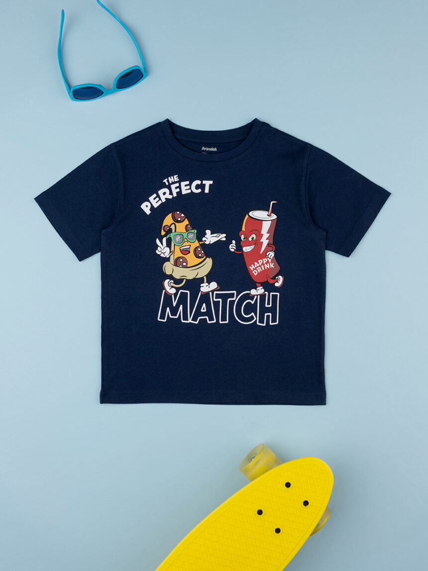 παιδικό t-shirt μπλε perfect match για αγόρι - Prénatal