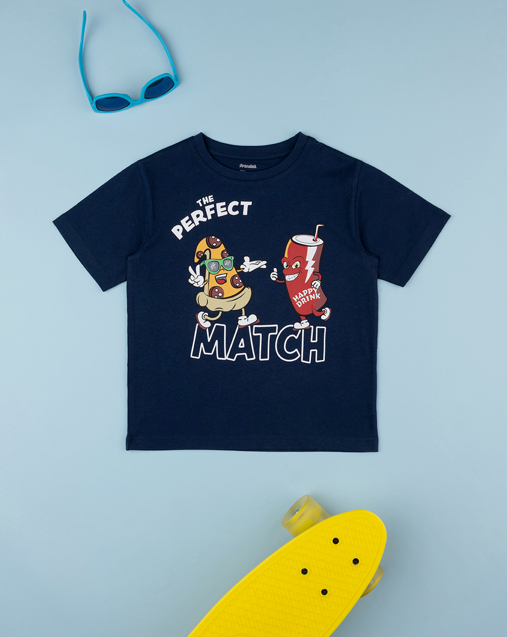 παιδικό t-shirt μπλε perfect match για αγόρι - Prénatal