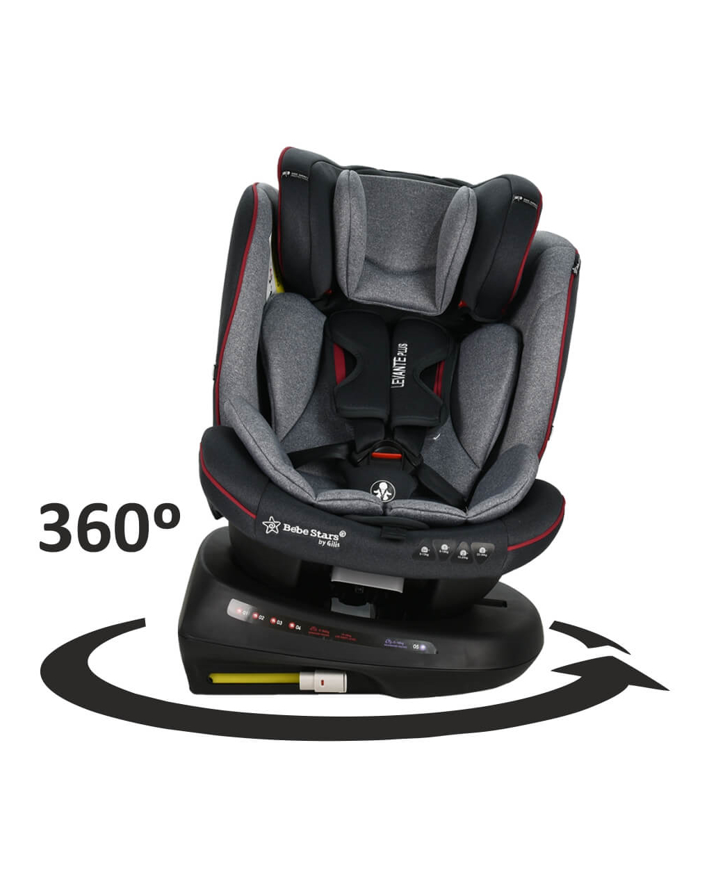 Bebe stars κάθισμα αυτοκινήτου levante plus isofix 360° red - Bebe Stars