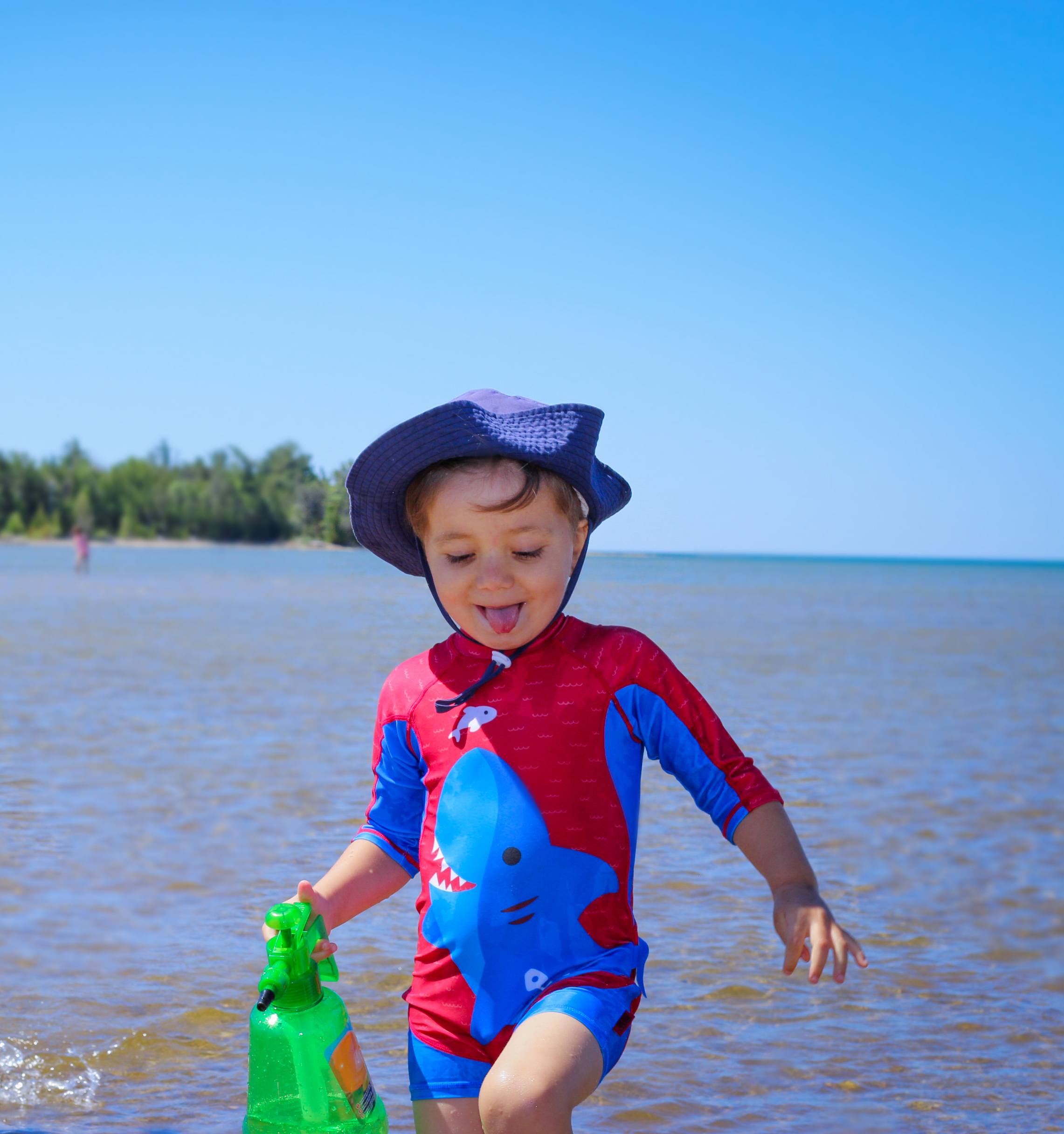 Zoocchini surf suit upf50 blue shark για αγόρι