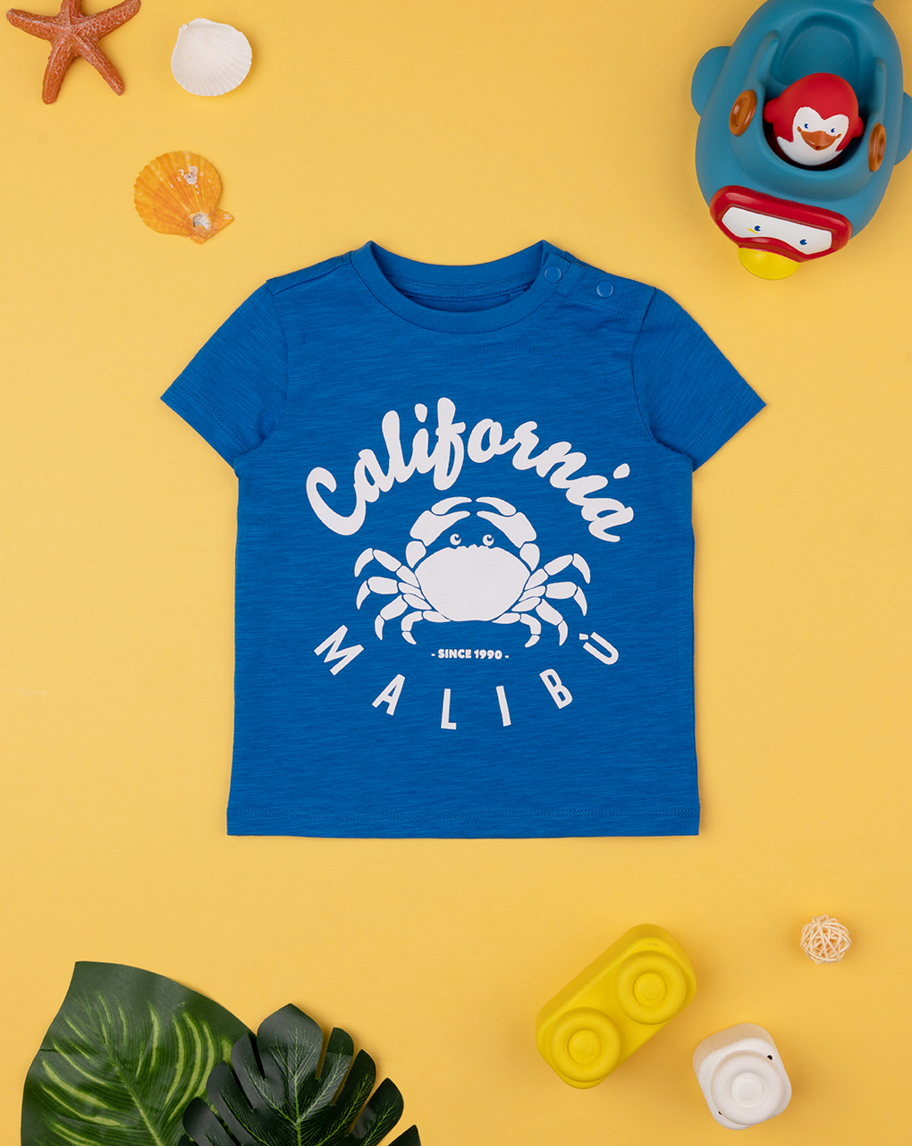 βρεφικό t-shirt μπλε california για αγόρι - Prénatal