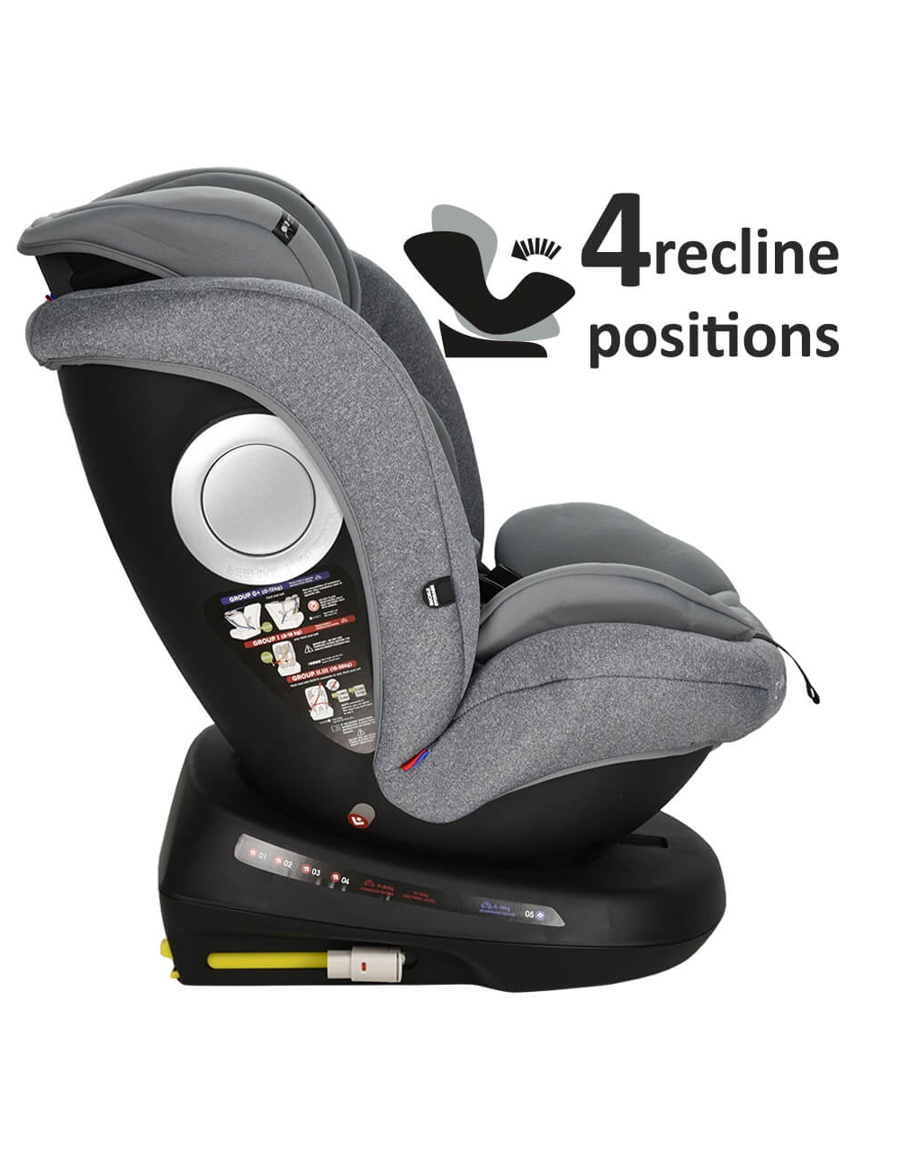 Bebe stars κάθισμα αυτοκινήτου levante plus isofix 360° grey - Bebe Stars