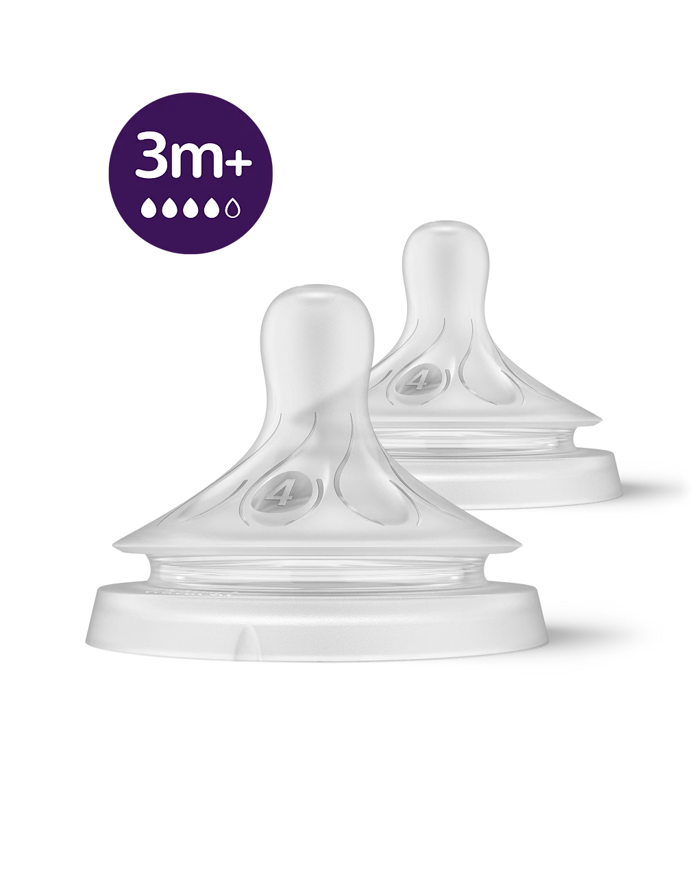 Avent θηλή μαλακής σιλικόνης natural response 3m+ scy964/02 - Philips Avent