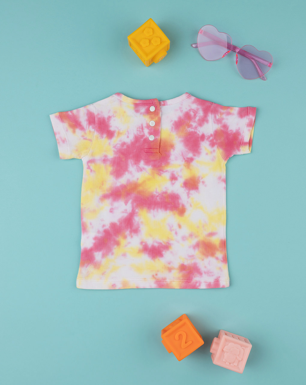 βρεφικό t-shirt tie&dye love για κορίτσι - Prénatal