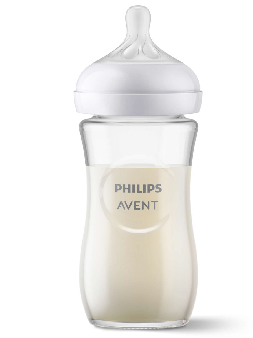 Avent μπιμπερό natural response 1m+ 240ml γυάλινο scy933/01 - Philips Avent