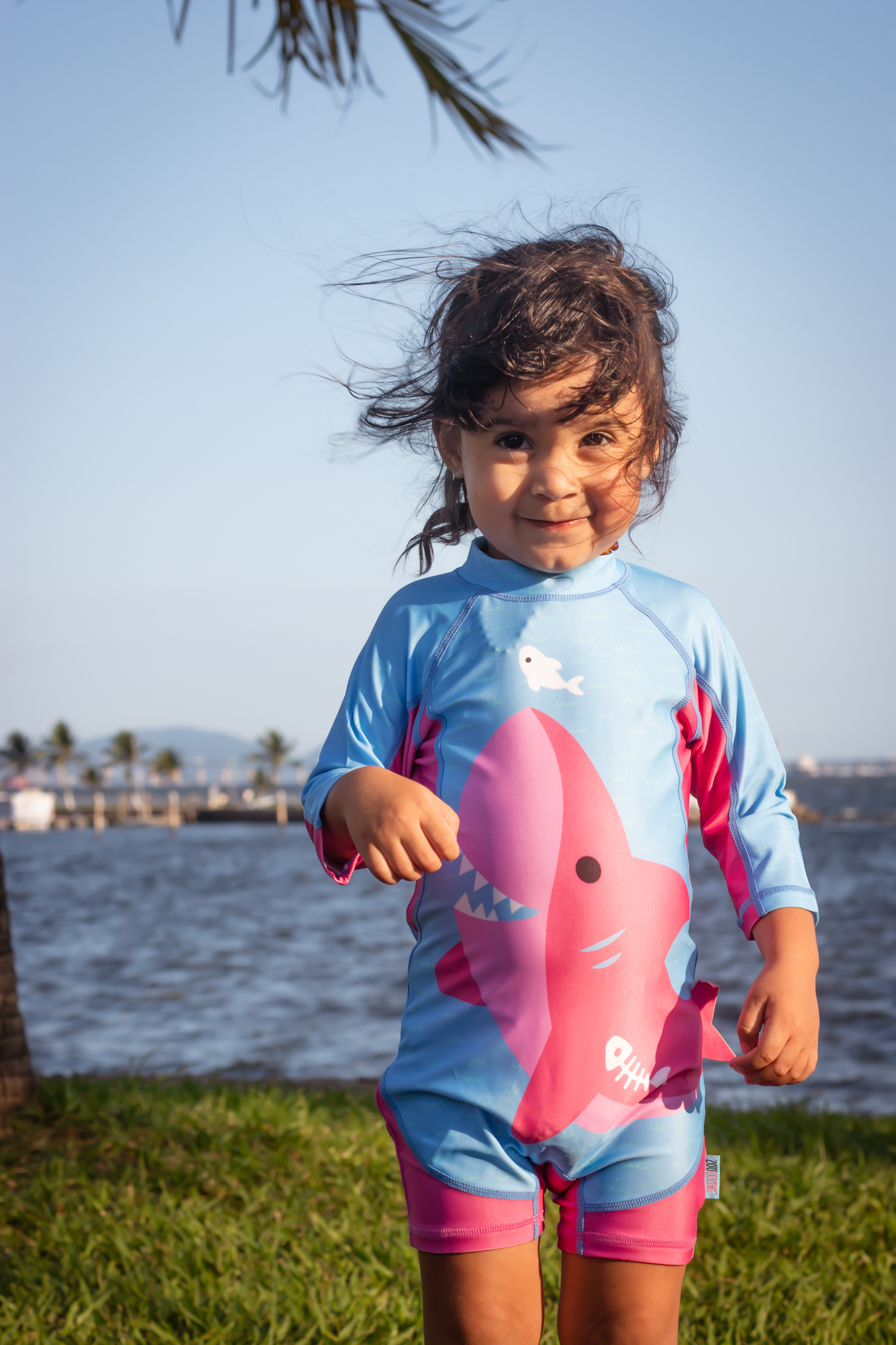 Zoocchini surf suit upf50 pink shark για κορίτσι