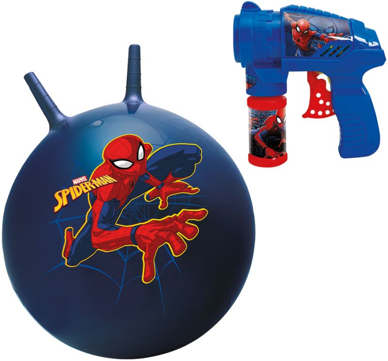 λαμπάδα spiderman με μπάλα boing boing και bubble blower 1500-15754 - AS Company