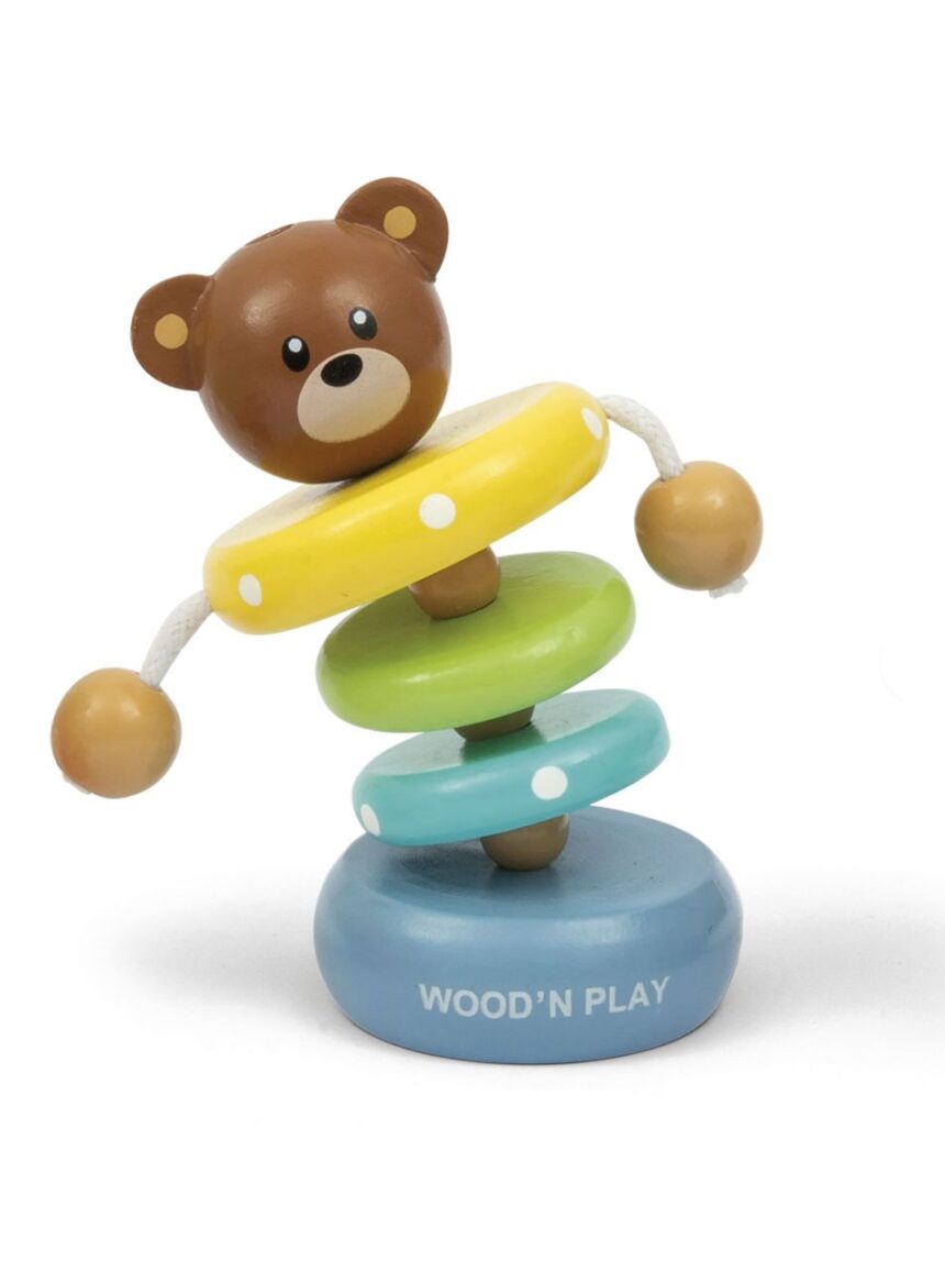 Wood’ n play ξύλινα αρθρωτά ζωάκια μίνι 5 σχέδια - WOOD N'PLAY