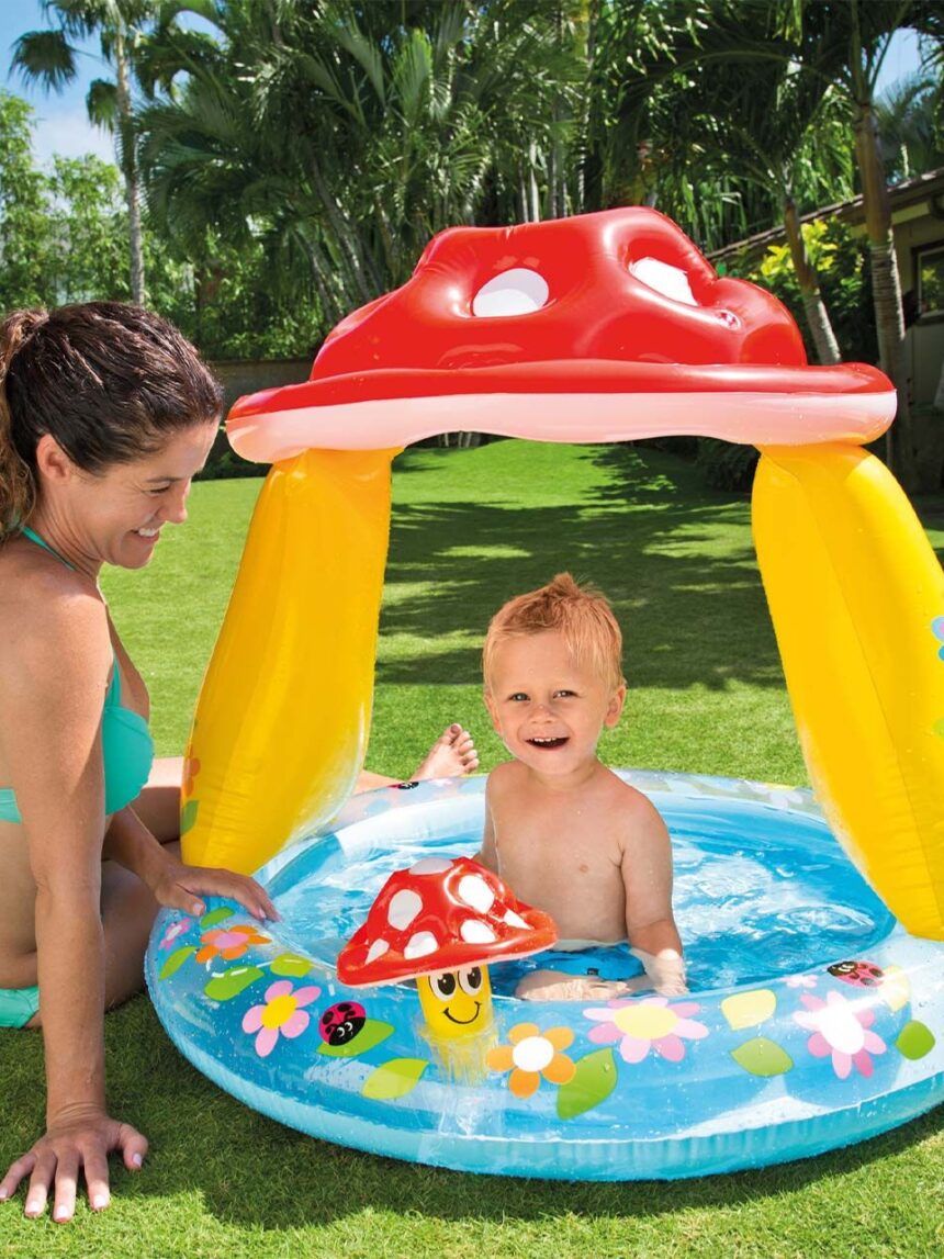 Intex φουσκωτή πισίνα mushroom baby pool 102x89εκ itx57114np - Intex