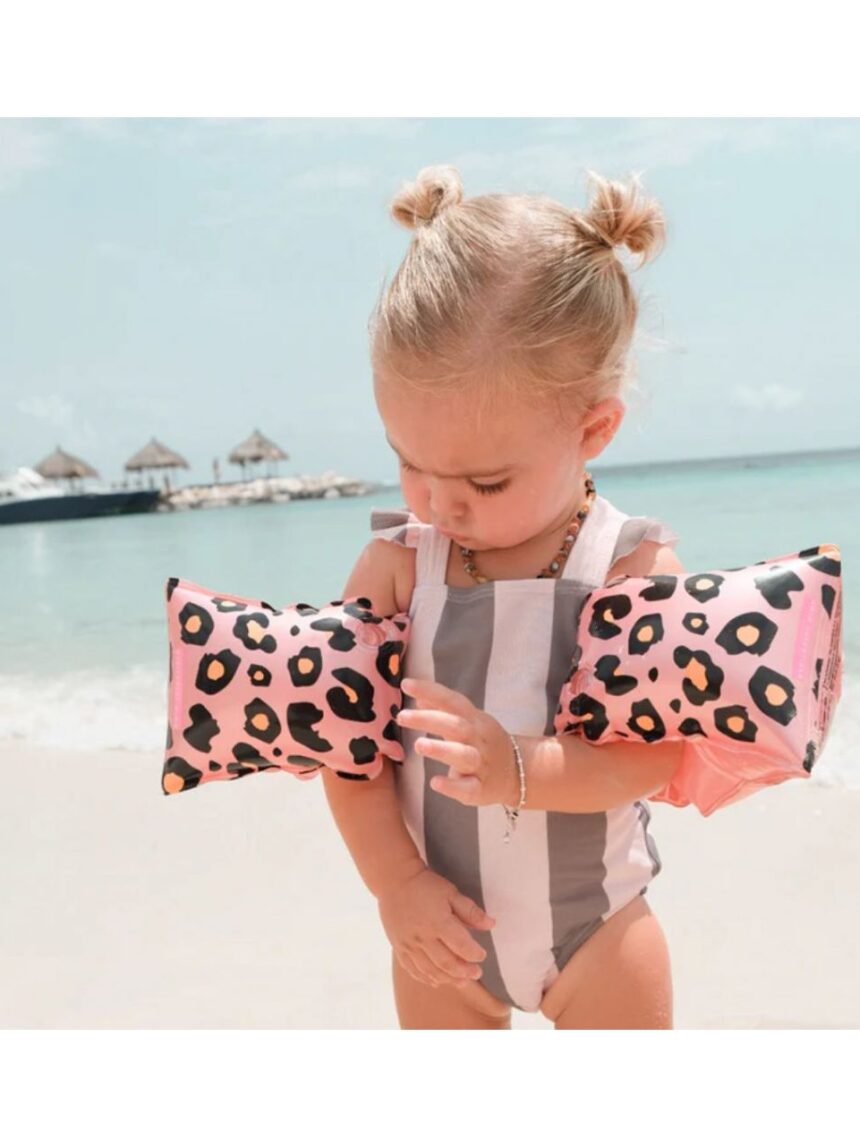 Swim essentials: μπρατσάκια 0-2 ετών "rose gold leopard" swe-2020se34 - Swim Essentials