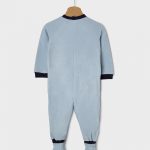 Πιτζαμάκι Fleece Γαλάζιο για Αγόρι με Ζωάκια