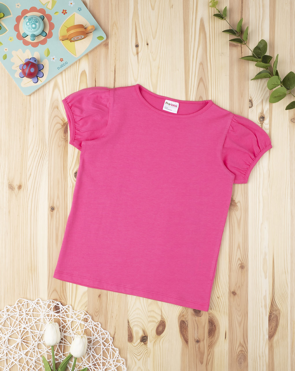 παιδικό t-shirt φούξια για κορίτσι - Prénatal