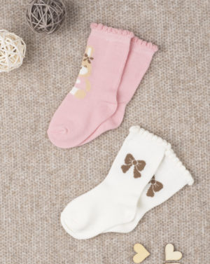 Κάλτσες Βαμβακερές Πακέτο x2 για Κορίτσι