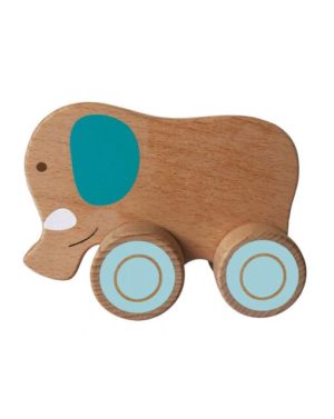 Wood' n play ξύλινα ζώα με ρόδες prg00396 - Wood' N Play