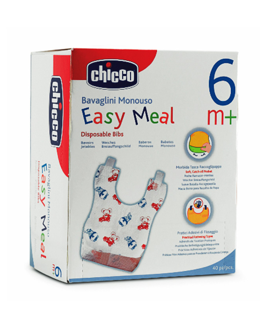 Bavaglini Usa E Getta.Bavaglini Monouso Easy Meal Chicco Prenatal Store Online