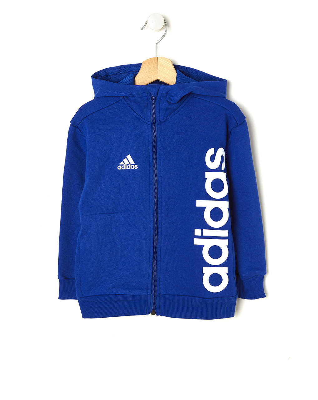 felpa adidas blu con cappuccio